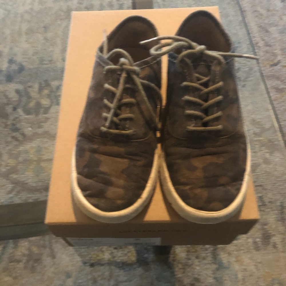 Boys 13y Lucky Brand Lace Up Camo